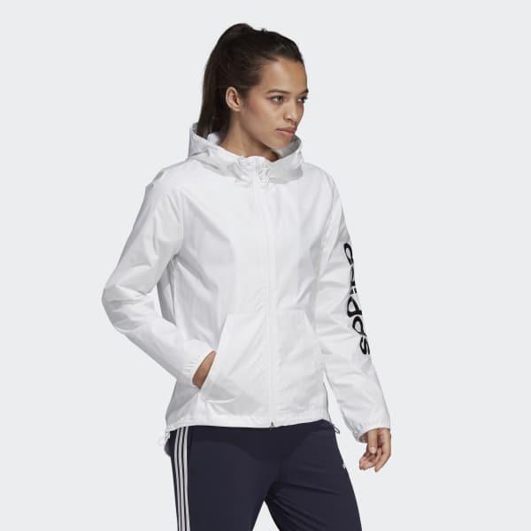 women's adidas essential linear windbreaker jacket