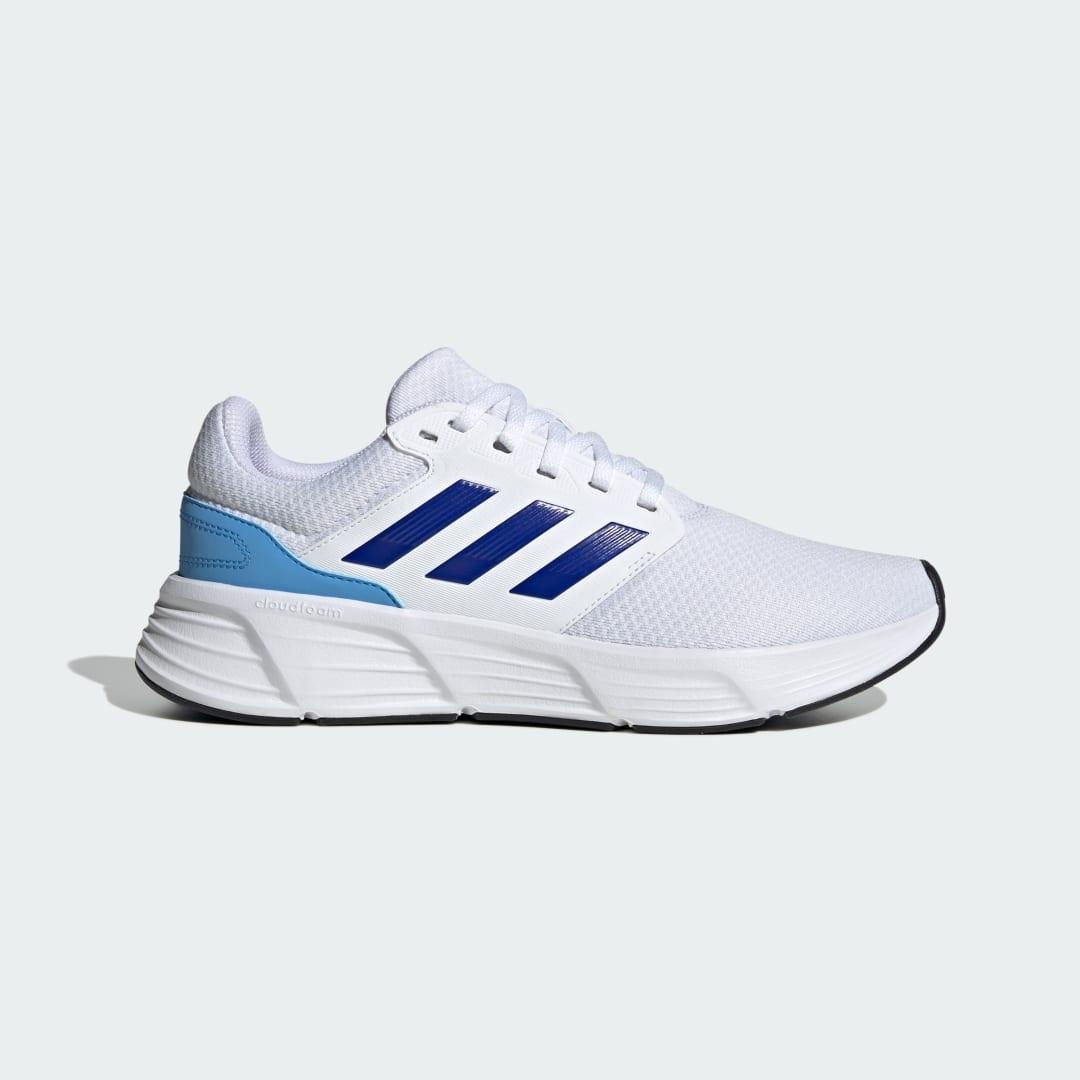 Adidas blue and white running shoes deals