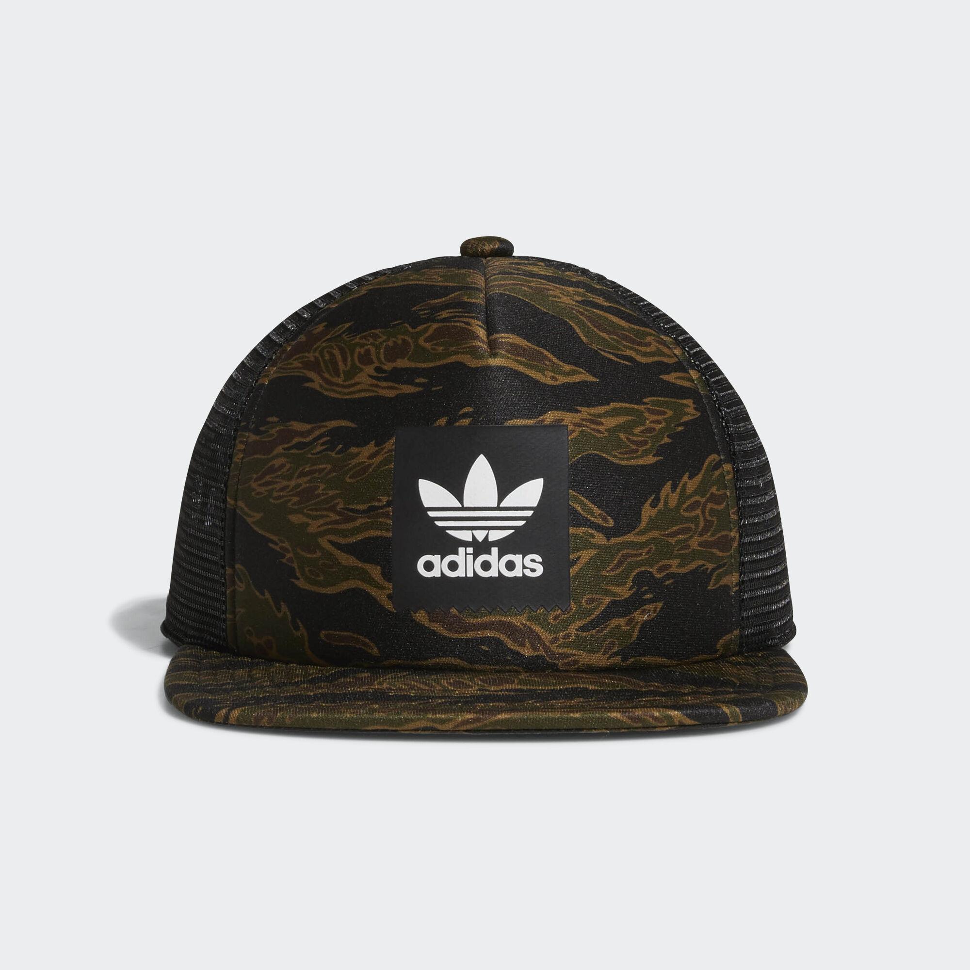 adidas Synthetic Camouflage Trucker Cap for Men - Lyst