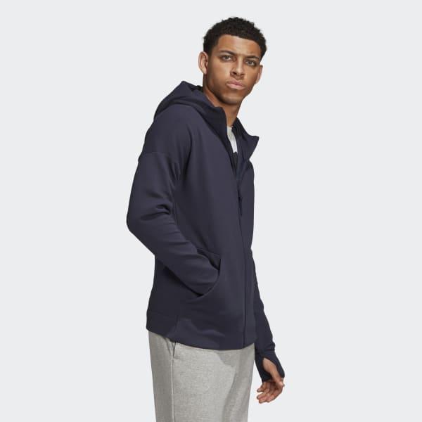 Adidas Synthetic Z N E 3 Stripes Hoodie In Blue For Men Lyst