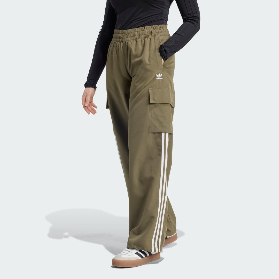 adidas Adicolor 3-Stripes Cargo Tracksuit Bottoms in Green Lyst UK