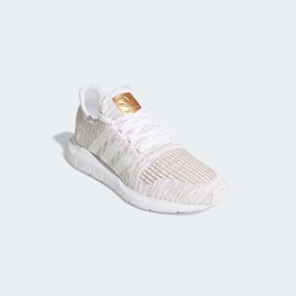 adidas swift run copper metallic white