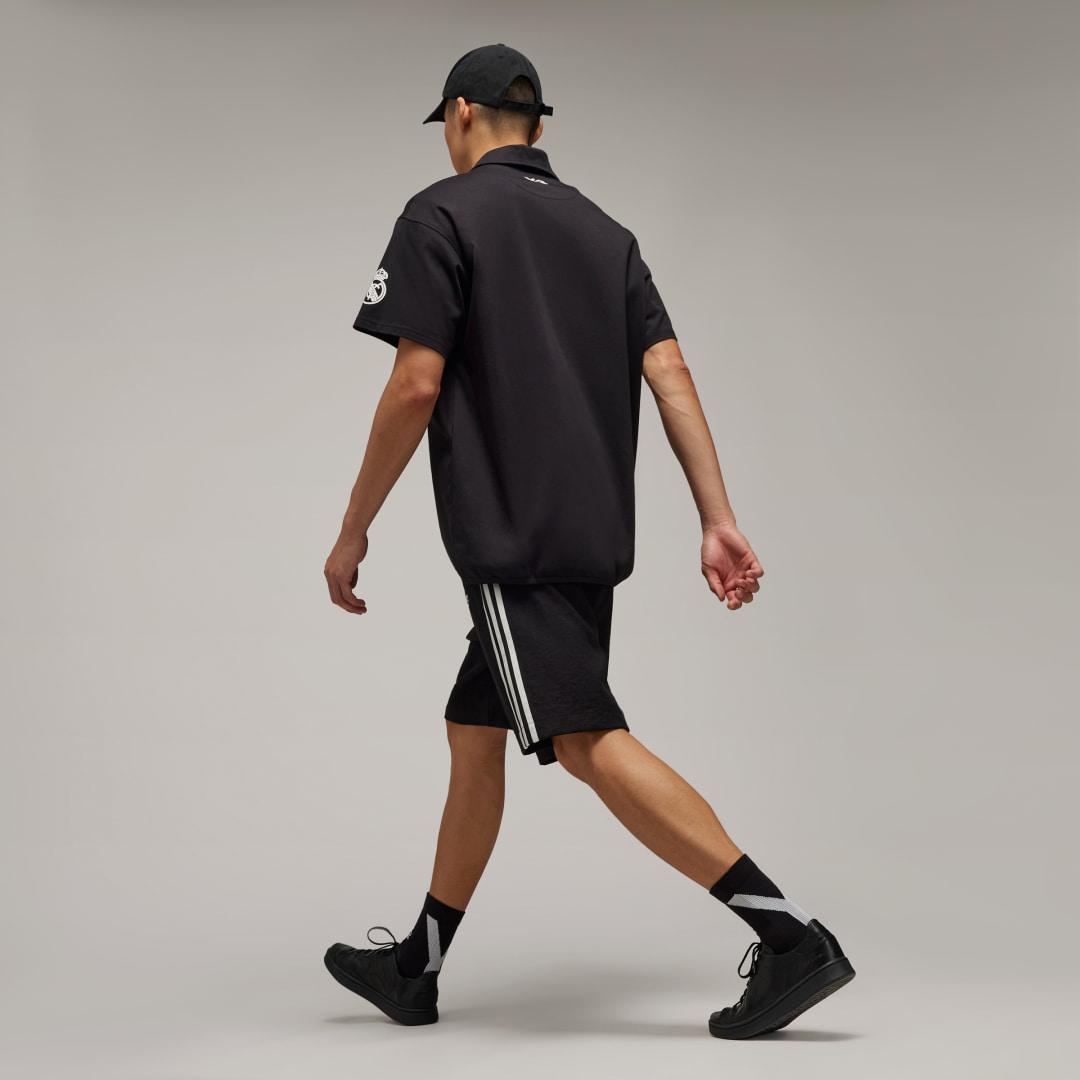 adidas Y-3 Real Madrid Travel Short Sleeve Polo Shirt in