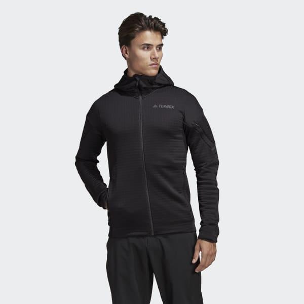 adidas Terrex Polartec Power Air Fleece Jacket in Black for Men | Lyst