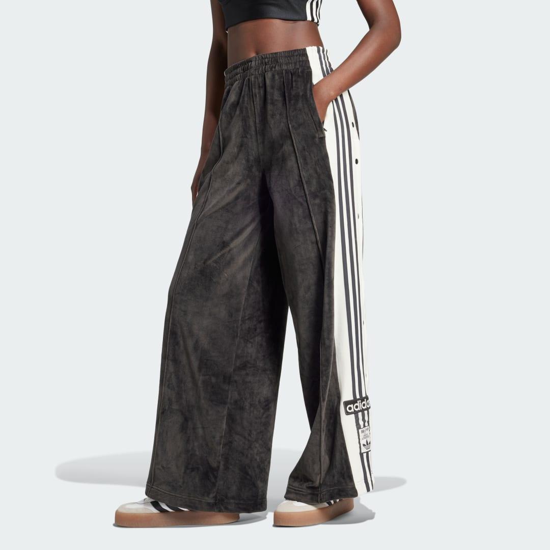 adidas Adibreak Velour Track Joggers in Black | Lyst UK
