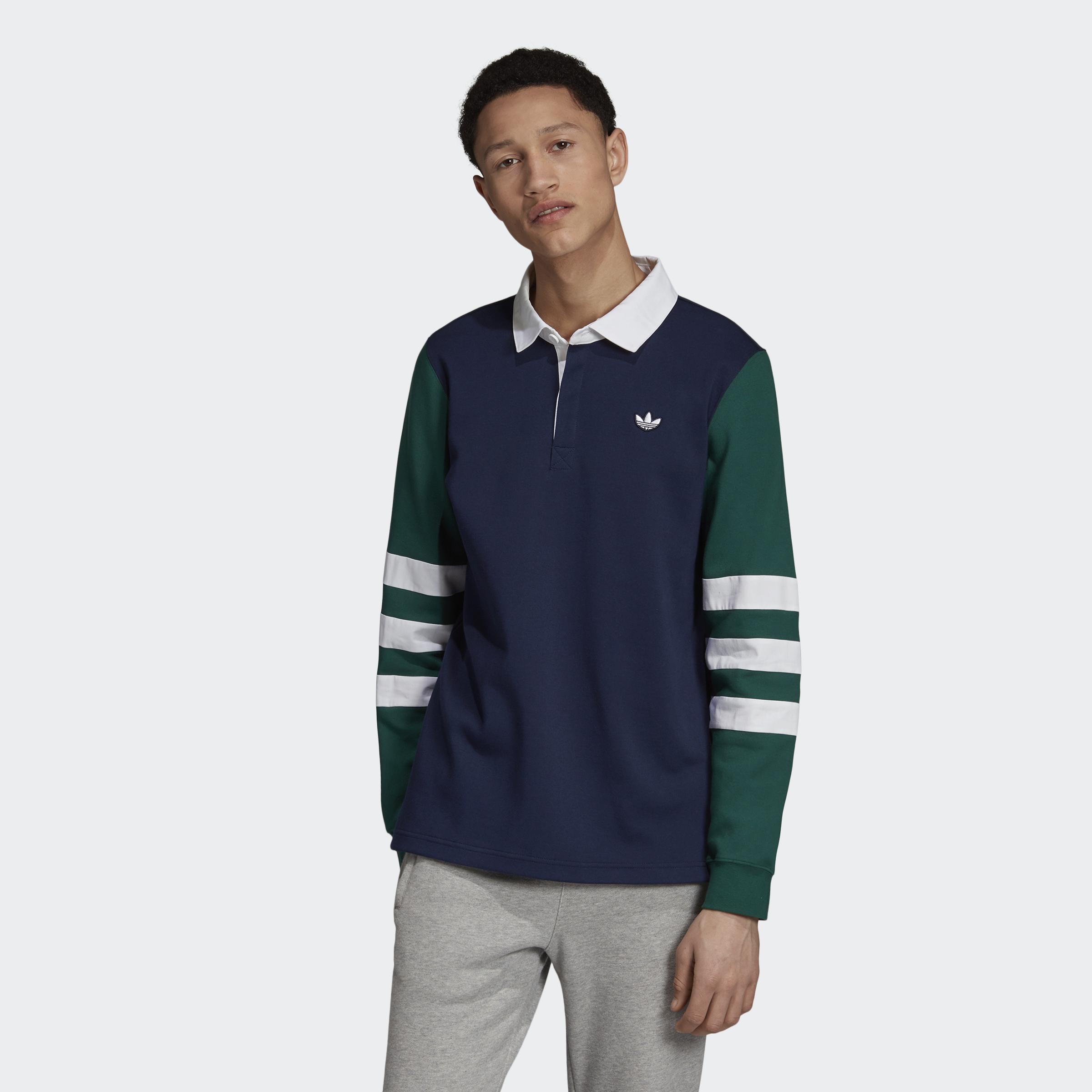 Camiseta Rugby Samstag 3 bandas adidas de Algodón de color Azul para hombre  | Lyst