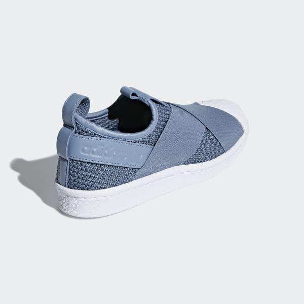 superstar slip on Blue