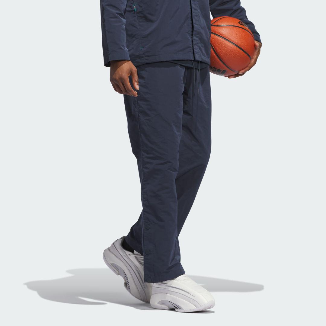 adidas Basketball Woven Snap Tracksuit Bottoms in Blue Lyst UK