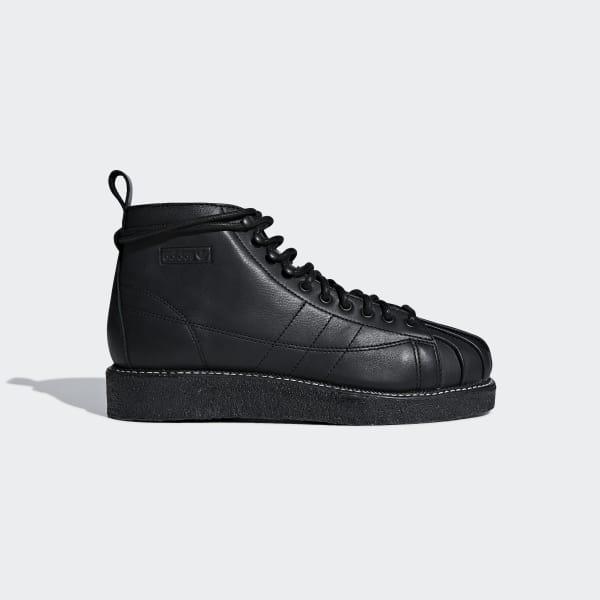 adidas Leather Superstar Luxe Boots in Black - Lyst