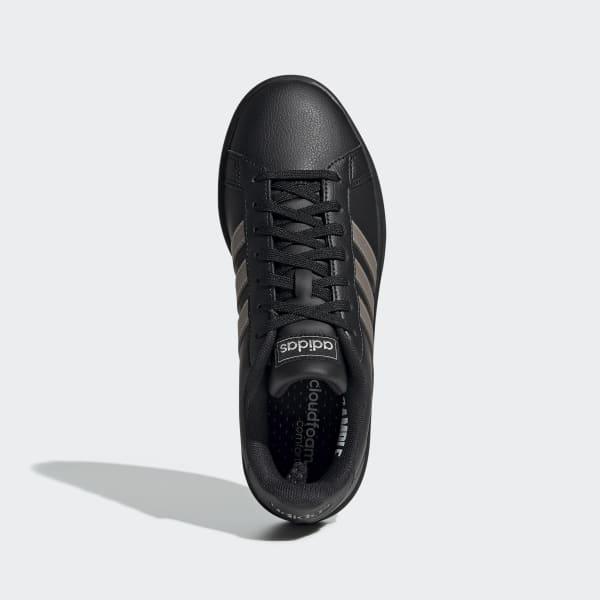 adidas Grand Court Shoes in Black/Metallic Silver (Black) - Lyst