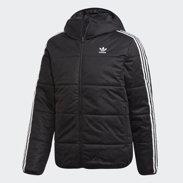 adidas black padded jacket