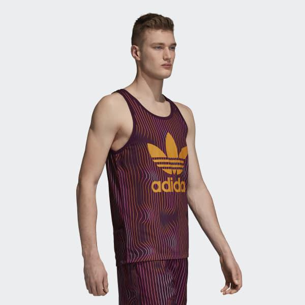 adidas warped stripes tank top