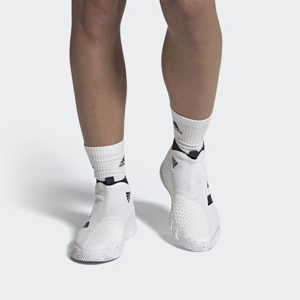 adidas Stycon Laceless Hard Court Tennis Shoes in White for Men - Save 31%  - Lyst