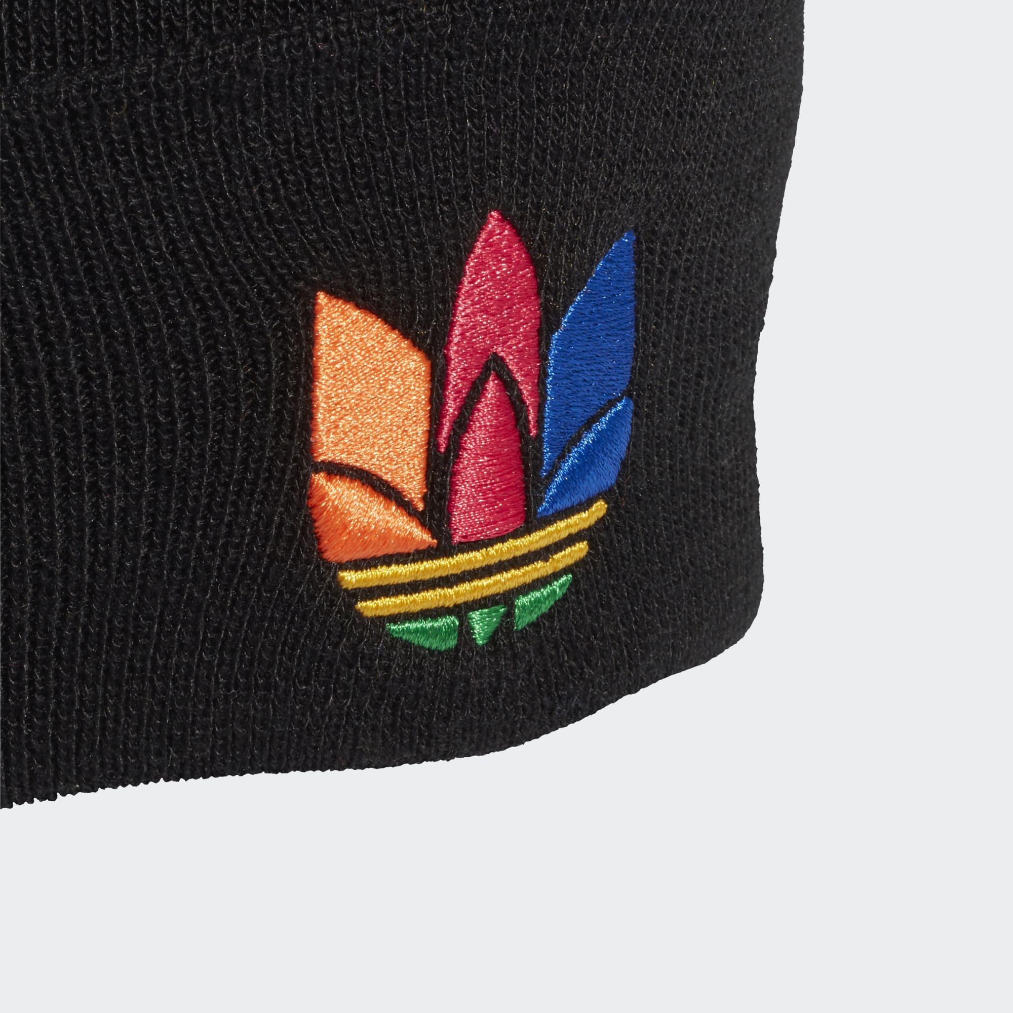 3d adicolor pom pom cuff beanie