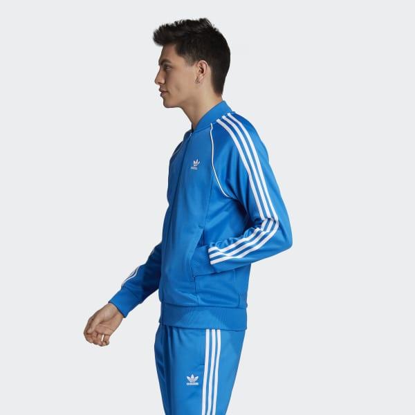 adidas sst jacket blue