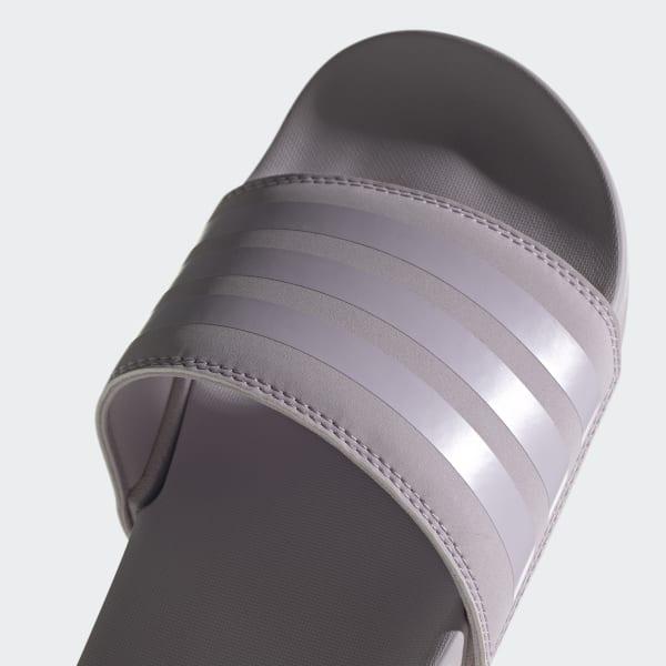 adidas Synthetic Adilette Comfort Slides in Mauve (Purple) - Lyst
