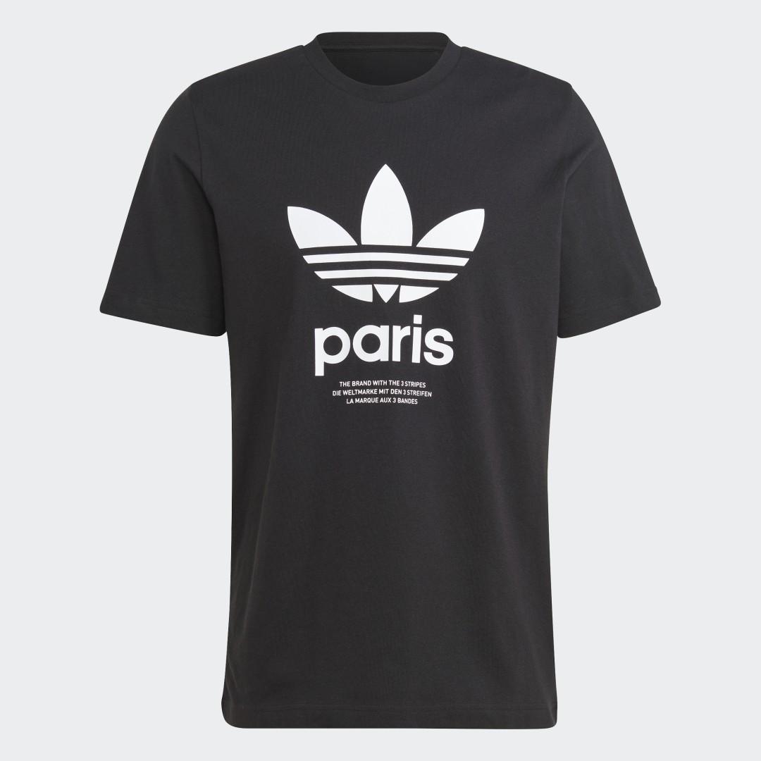 adidas Icone Paris City Originals T-shirt in Black for Men