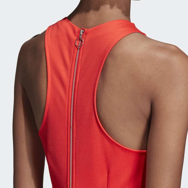 adidas Synthetic Jumpsuit in Red - Lyst