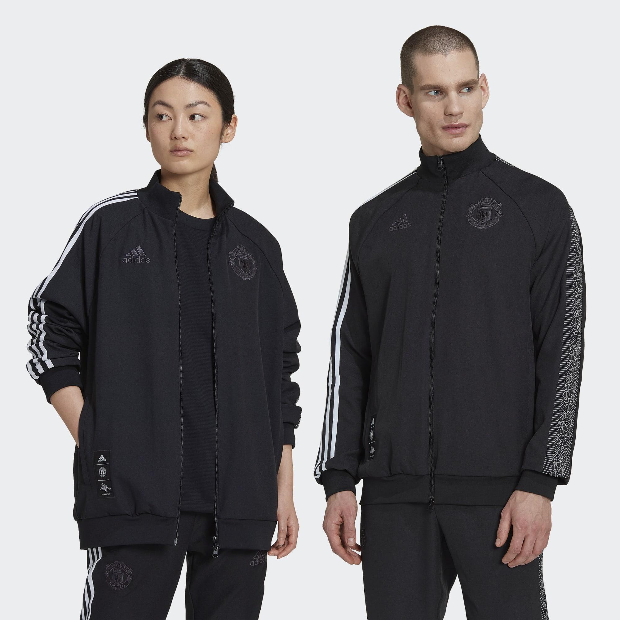adidas Manchester United Peter Saville Track Top in Black