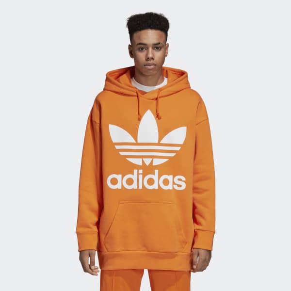 Adidas oversized hoodie orange Clearance