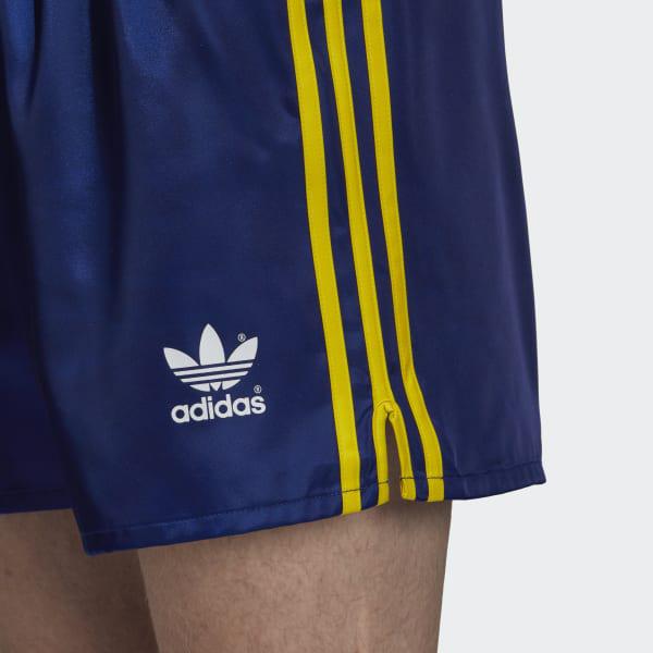 adidas Satin Colombia Shorts in Blue for Men - Lyst