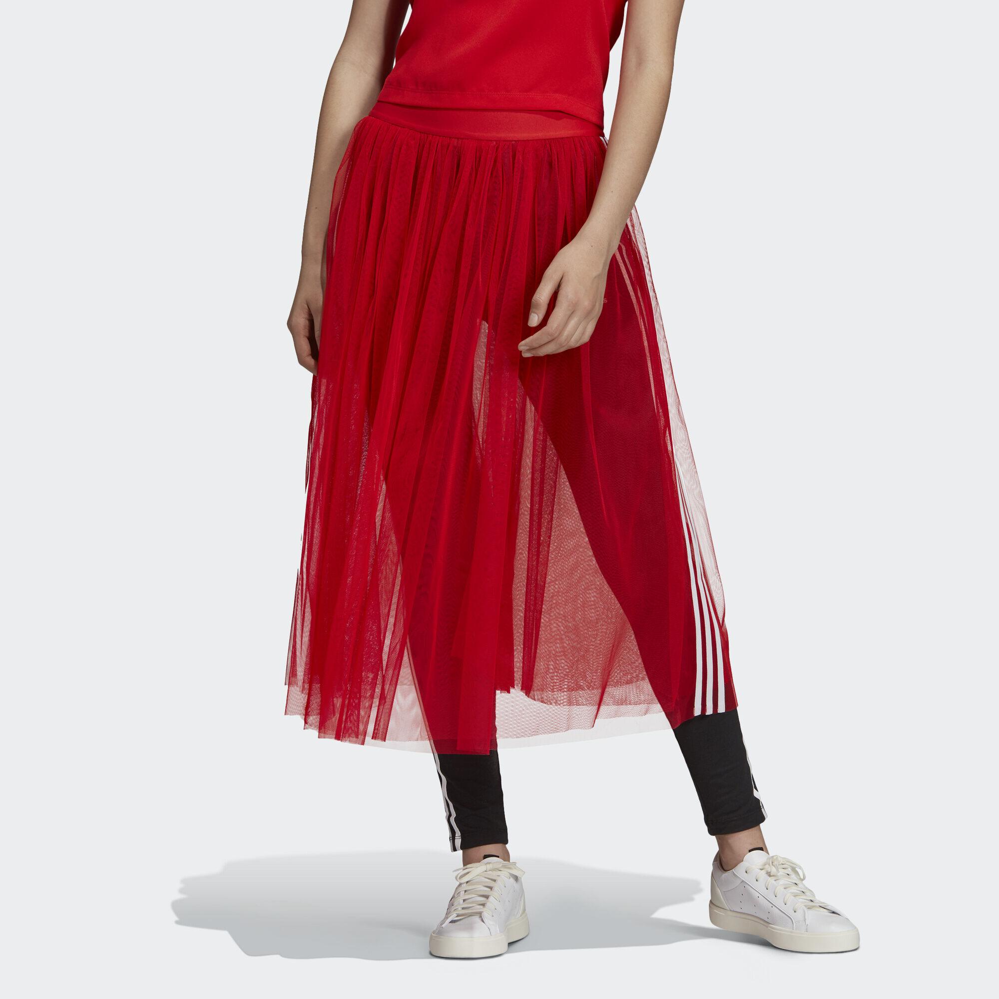 Gonna Tulle di adidas in Rosso | Lyst
