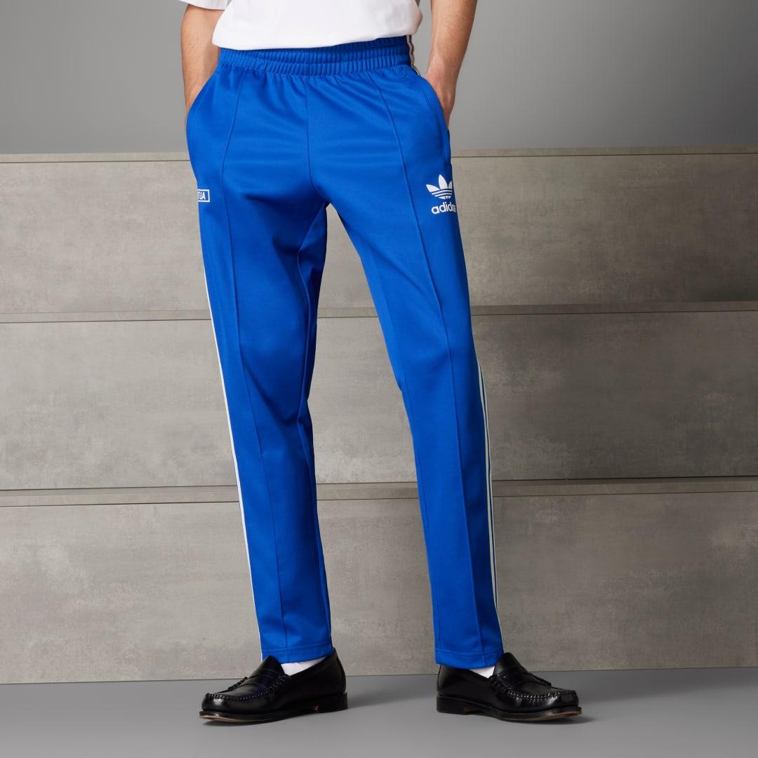adidas Italië Beckenbauer Trainingsbroek in het Blauw Lyst NL