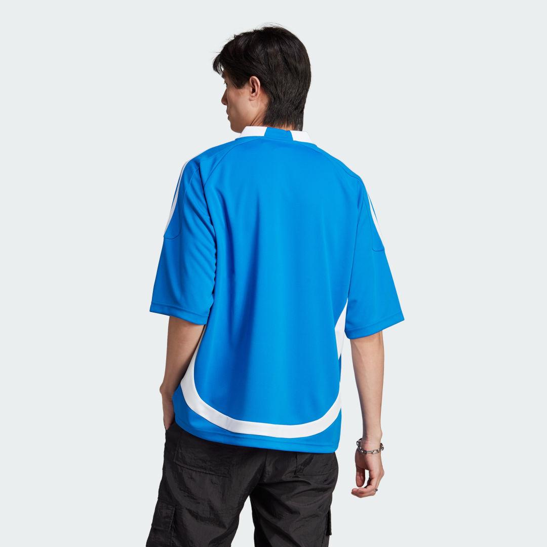 adidas Adilenium Oversized Short Sleeve Jersey in Blue for