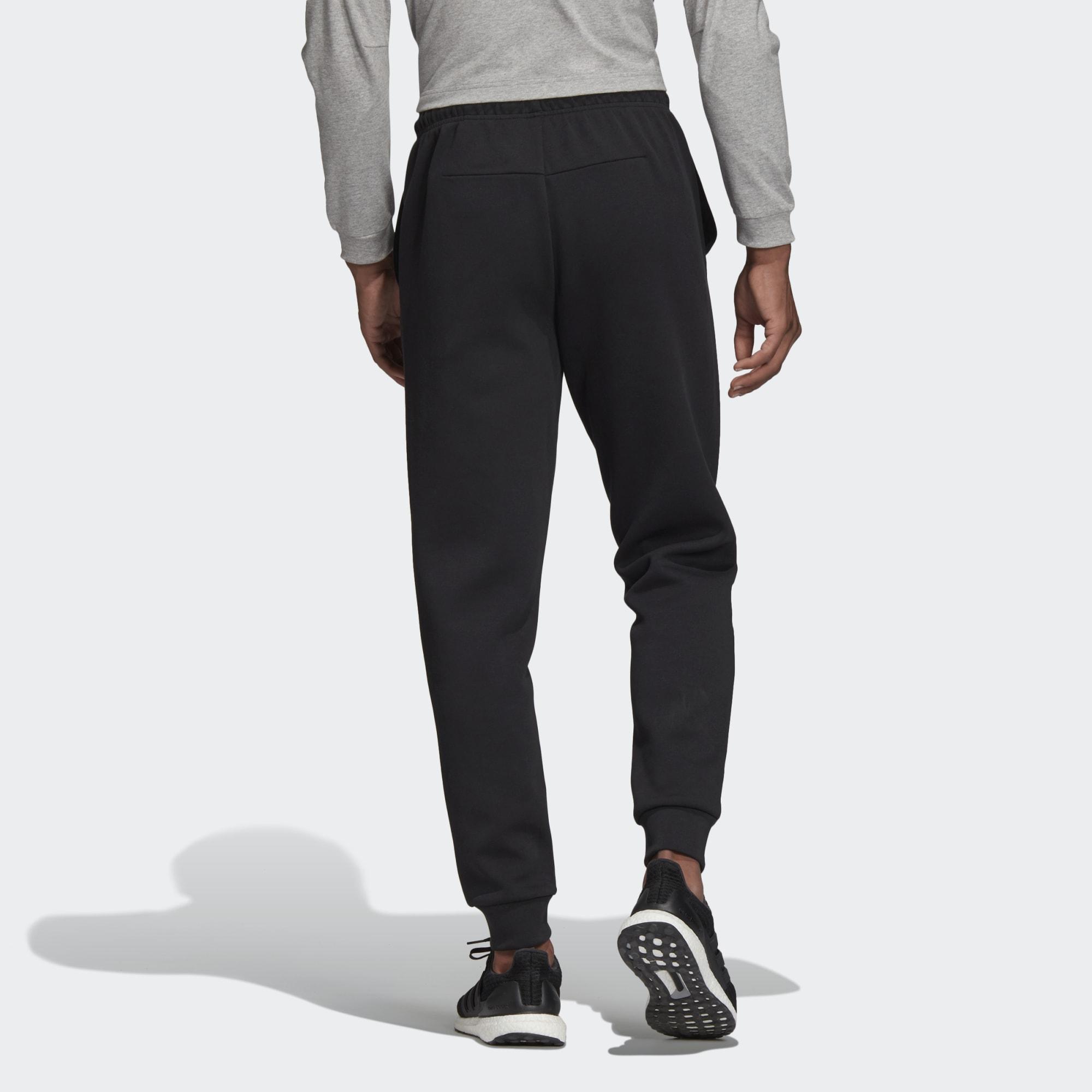 plain black adidas tracksuit bottoms