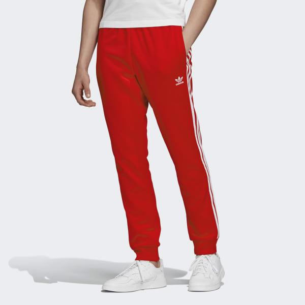 adidas Synthetic Adicolor Classics Primeblue Sst Tracksuit Bottom in Red  for Men - Lyst