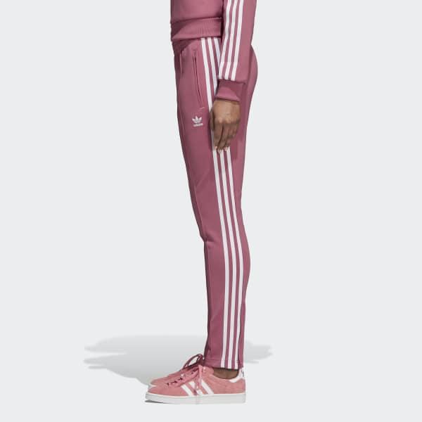 adidas sst track pants pink