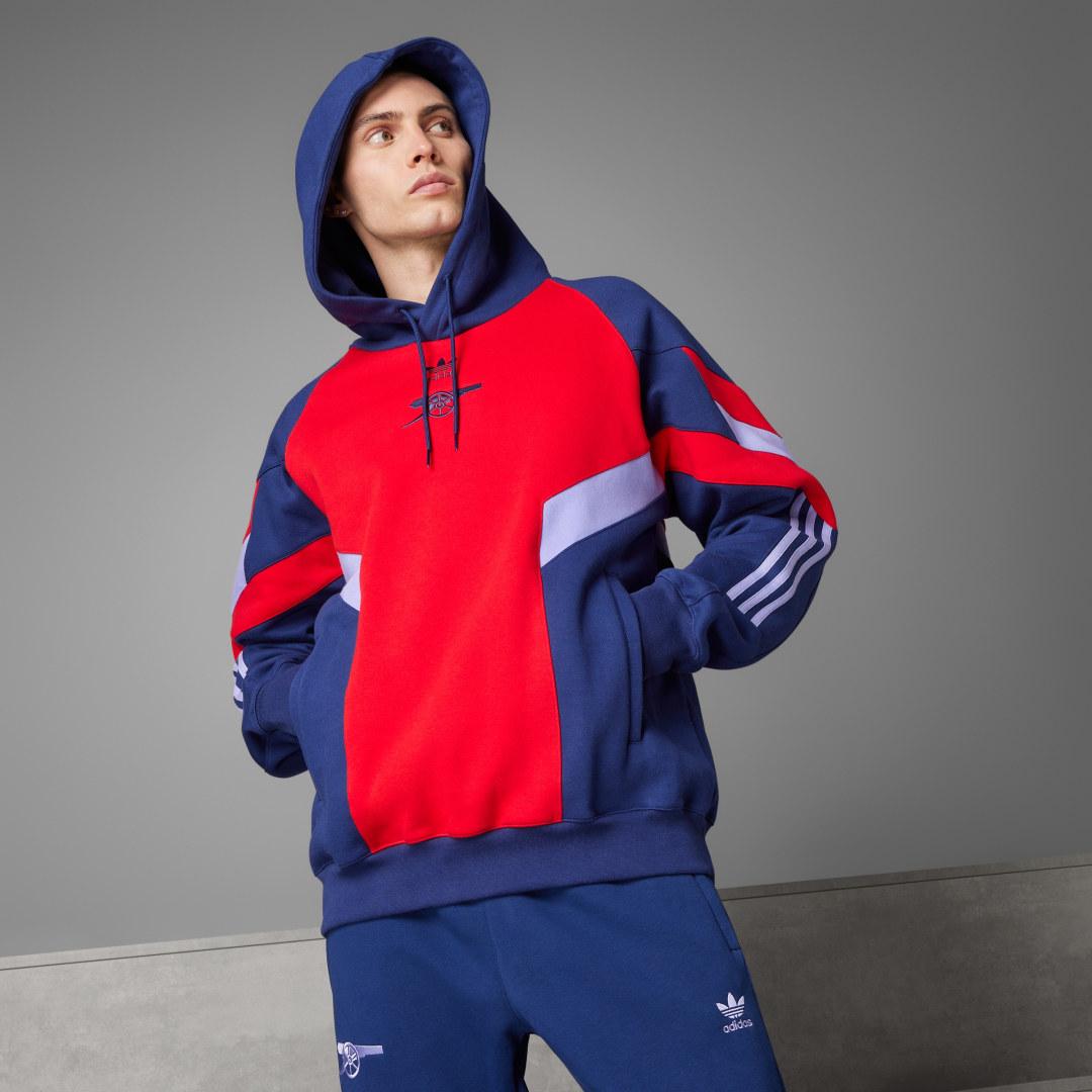 Felpa adidas blu rossa bianca hot sale