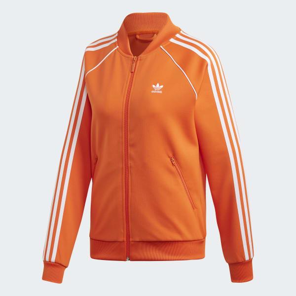 adidas Sst Track Jacket in Orange - Lyst