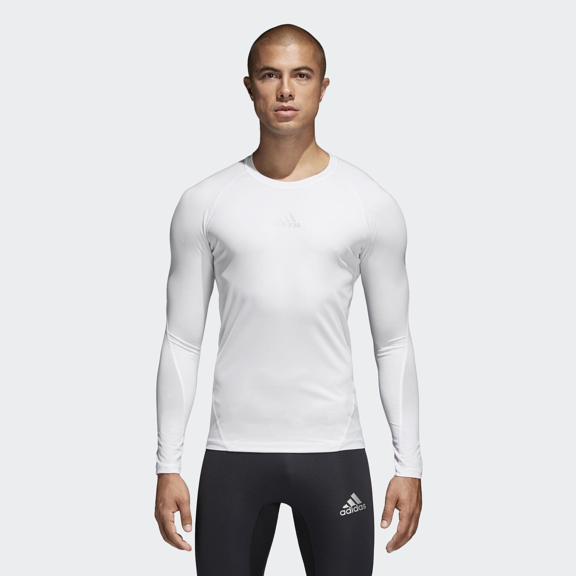 adidas Alphaskin Sport Long sleeve Top in White for Men Lyst adidas Alphaskin Sport Long sleeve Top in White for Men Lyst