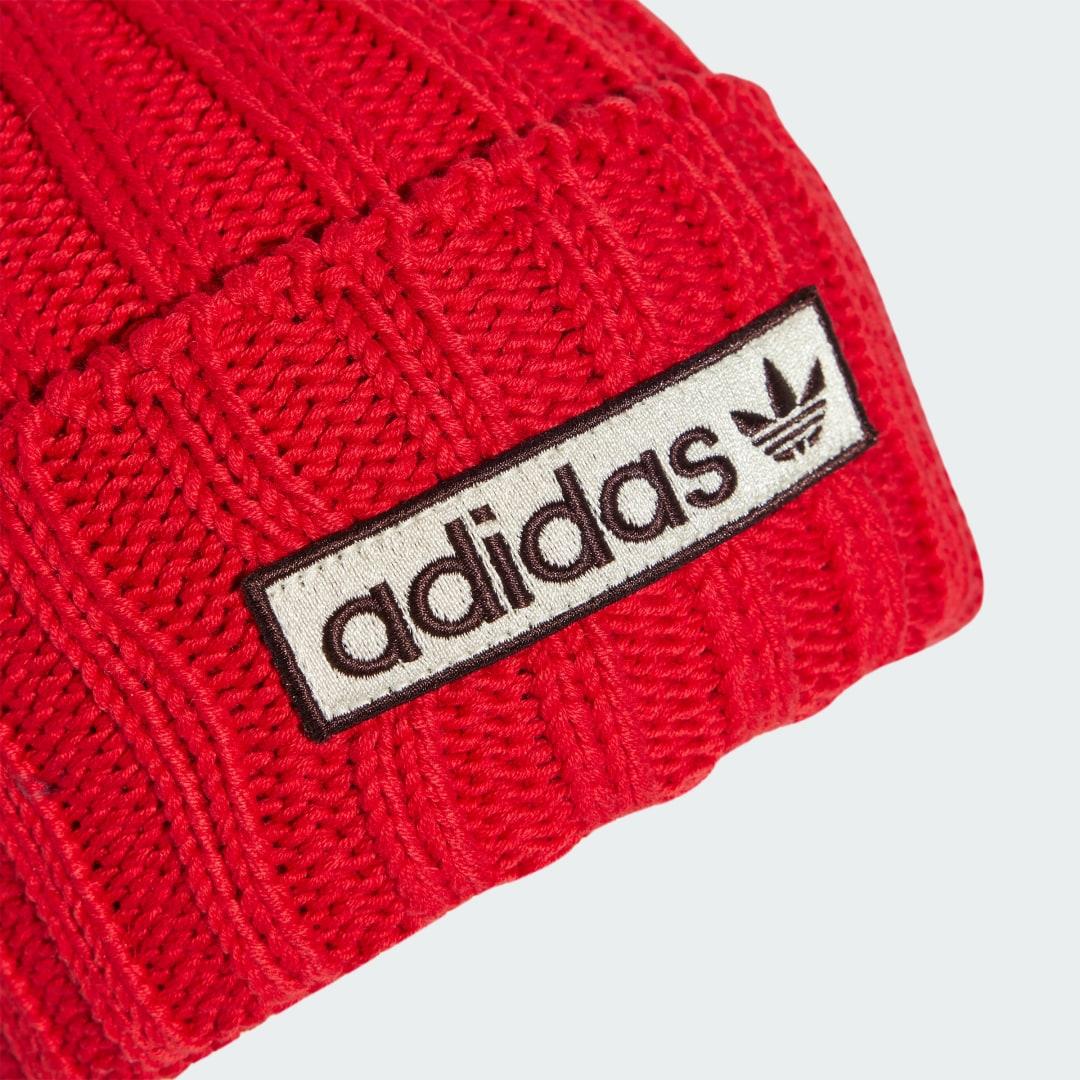 adidas Heavy Knit Beanie in Red Lyst UK