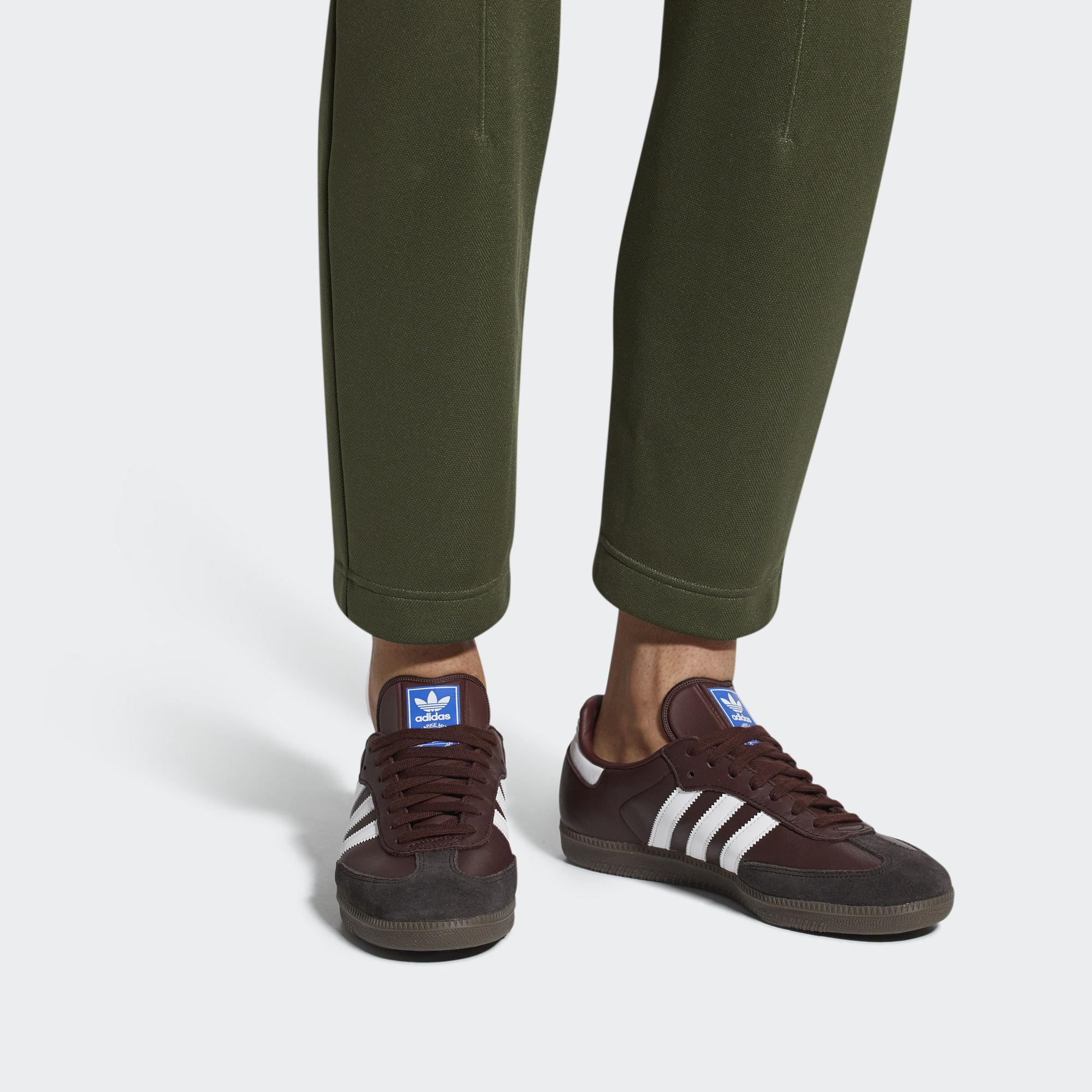 adidas samba brown