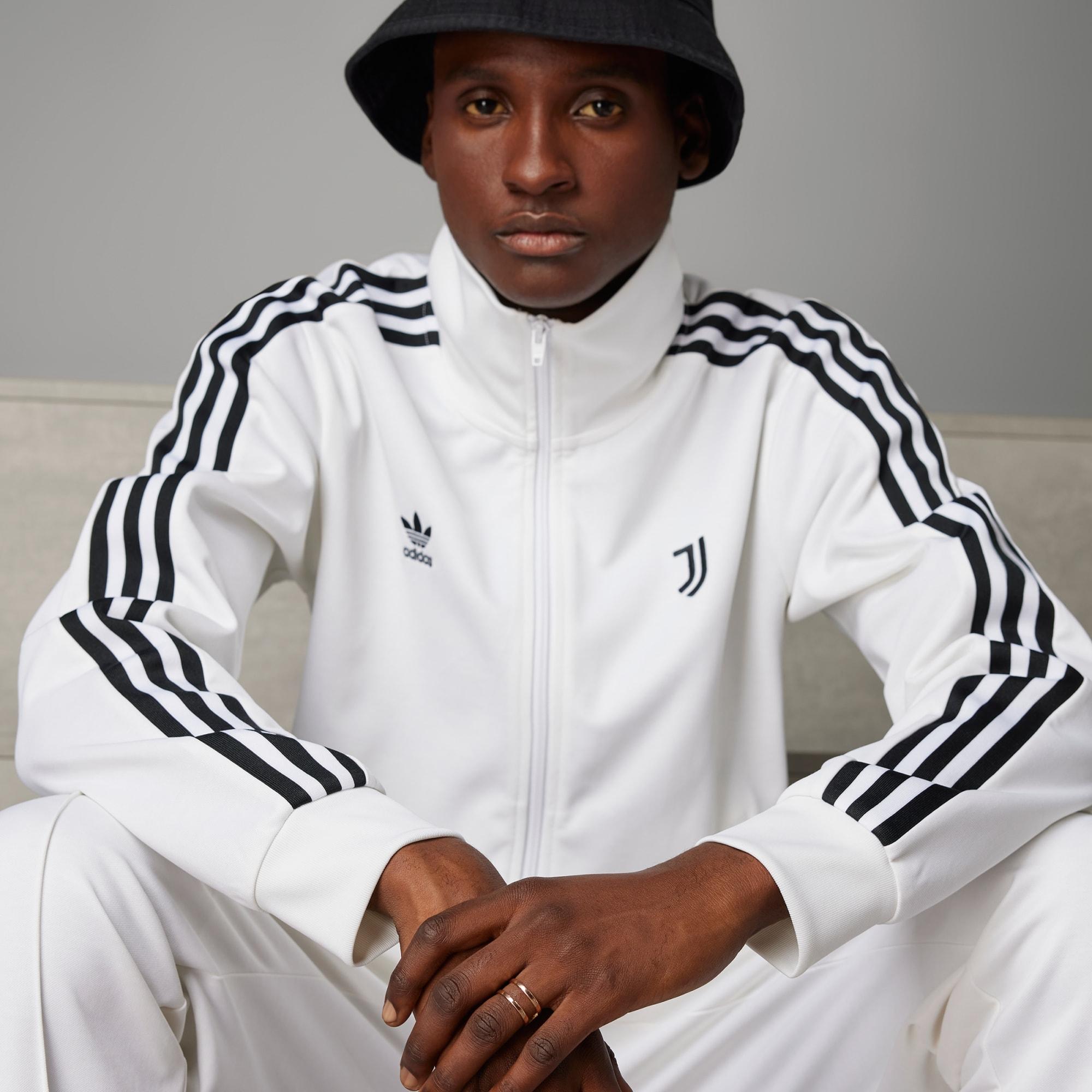 adidas Juventus Beckenbauer Track Top in White for Men | Lyst UK