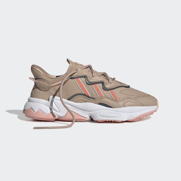 beige adidas ozweego