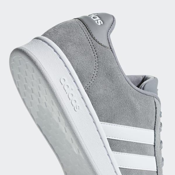 adidas Suede Grand Court Shoes in Grey (Gray) for Men - Lyst