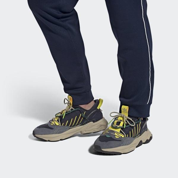 adidas Leather Ozweego Zip Shoes in Blue for Men - Lyst