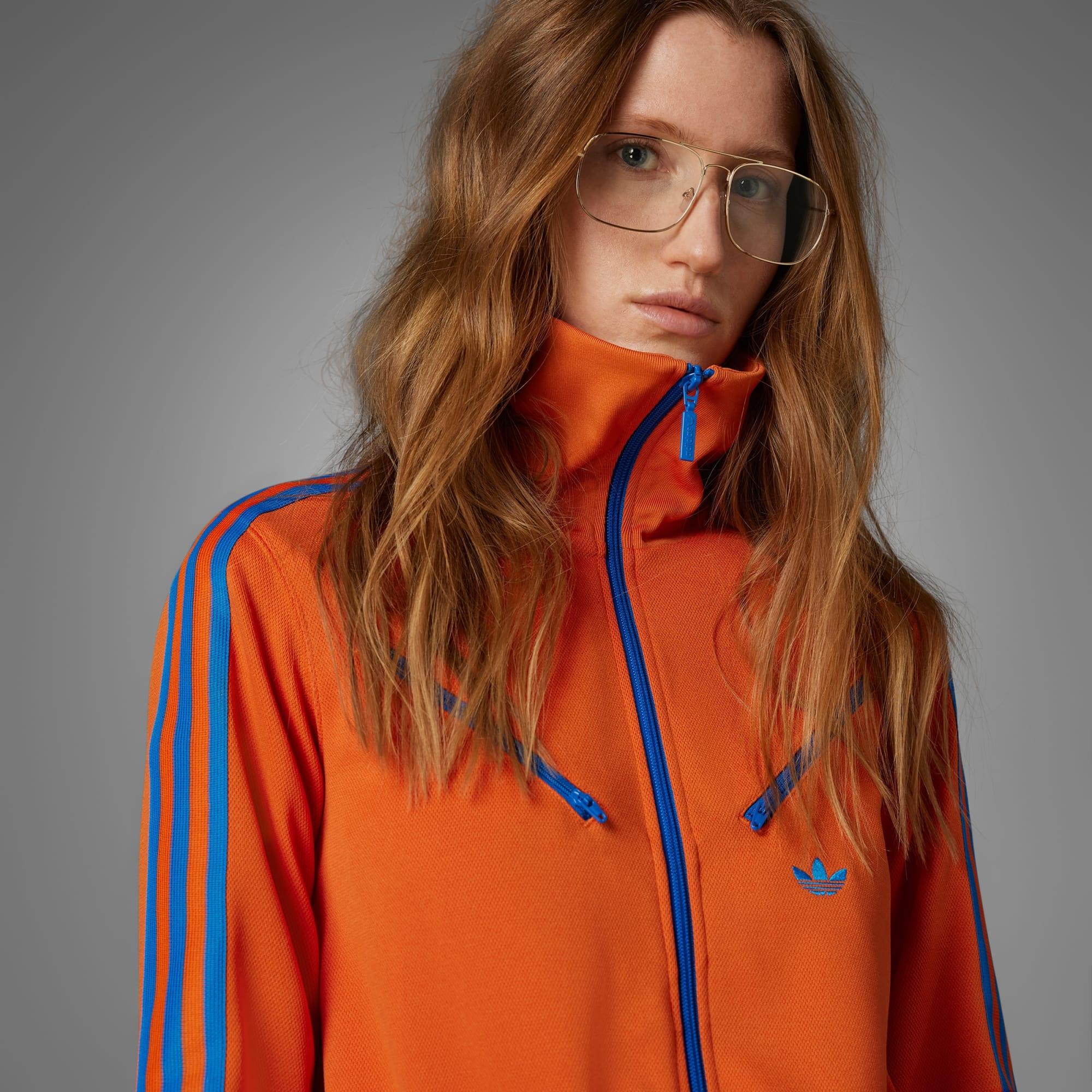 adidas Adicolor 70s Montreal Track Top in Orange | Lyst UK