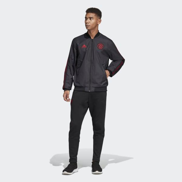 adidas Synthetic Manchester United Anthem Jacket in Black ...