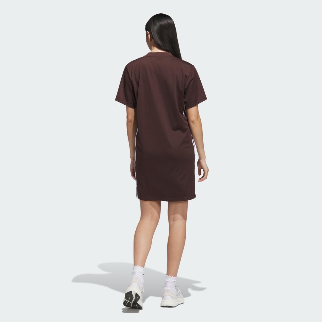 brown adidas dress ADIDAS ORIGINALS Women's Brown and Pink Knitted Crochet Short Dress main image 1