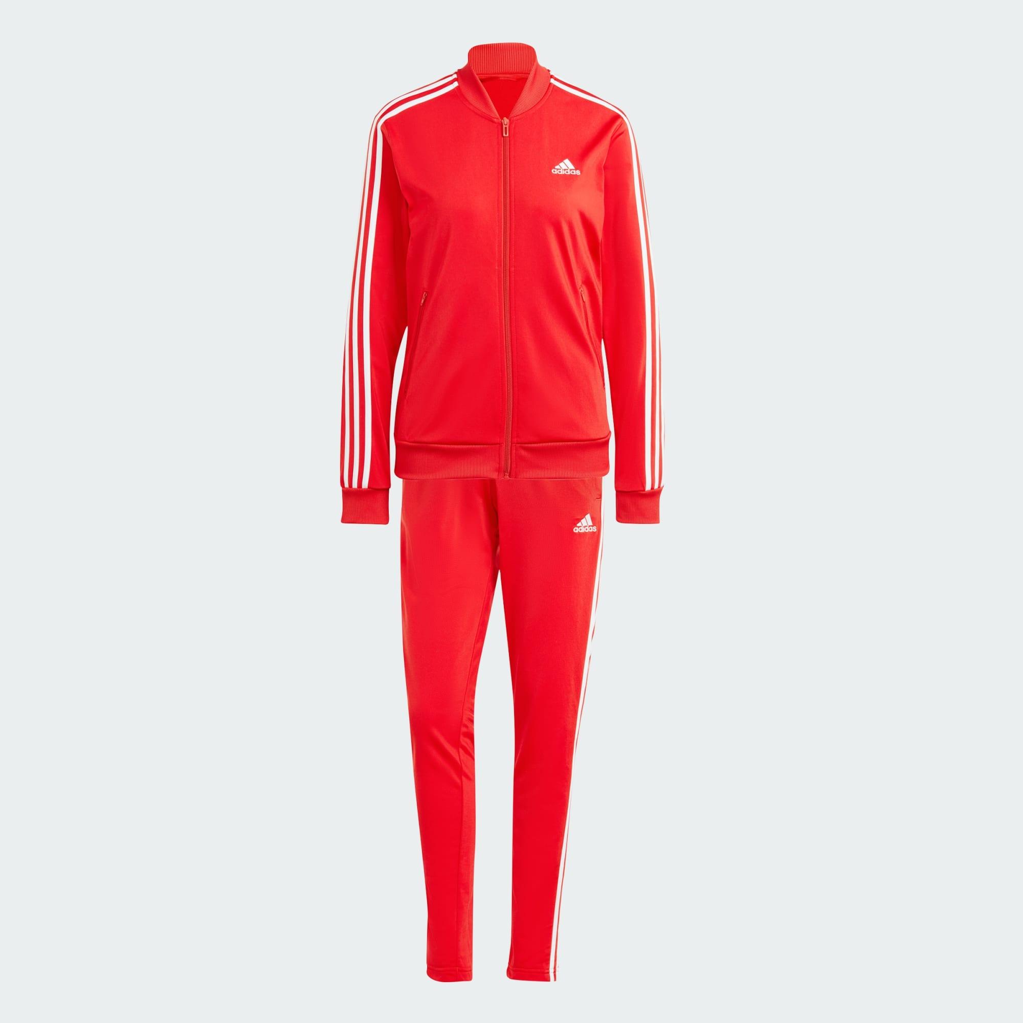 Adidas essentials tracksuit sales