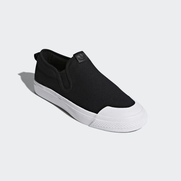 adidas Canvas Nizza Slip-on Shoes in Black for Men - Lyst