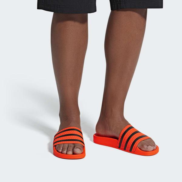 adilette slides orange