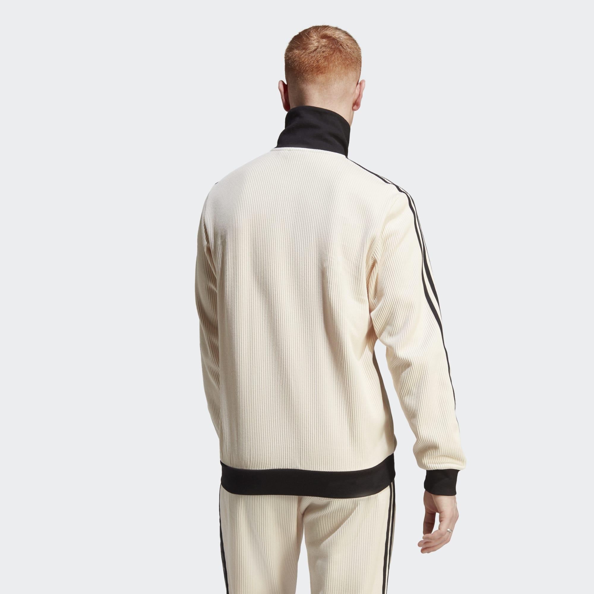 adidas Adicolor Classics Waffle Beckenbauer Track Top in Natural