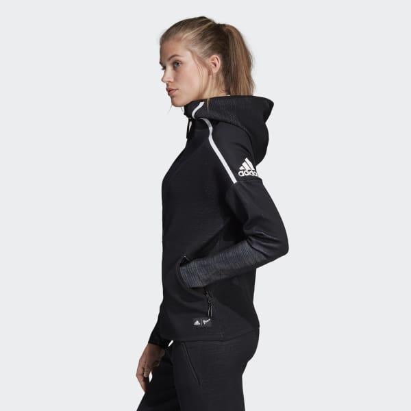 Adidas Synthetic Z N E Parley Hoodie In Black Lyst