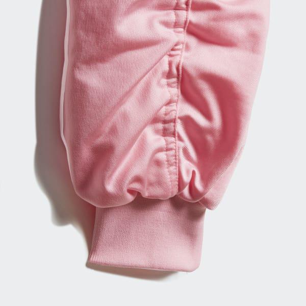 adidas cropped bomber jacket pink
