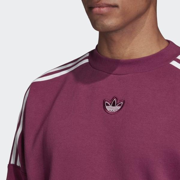 burgundy adidas sweatshirt